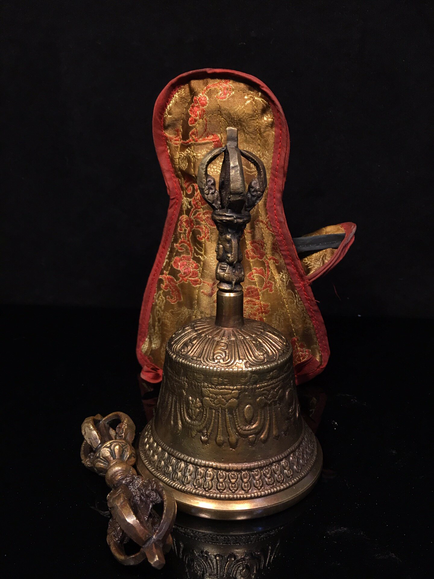 Vintage Collectible Bells - Винтажный набор: колокольчик-ваджра и дордже из