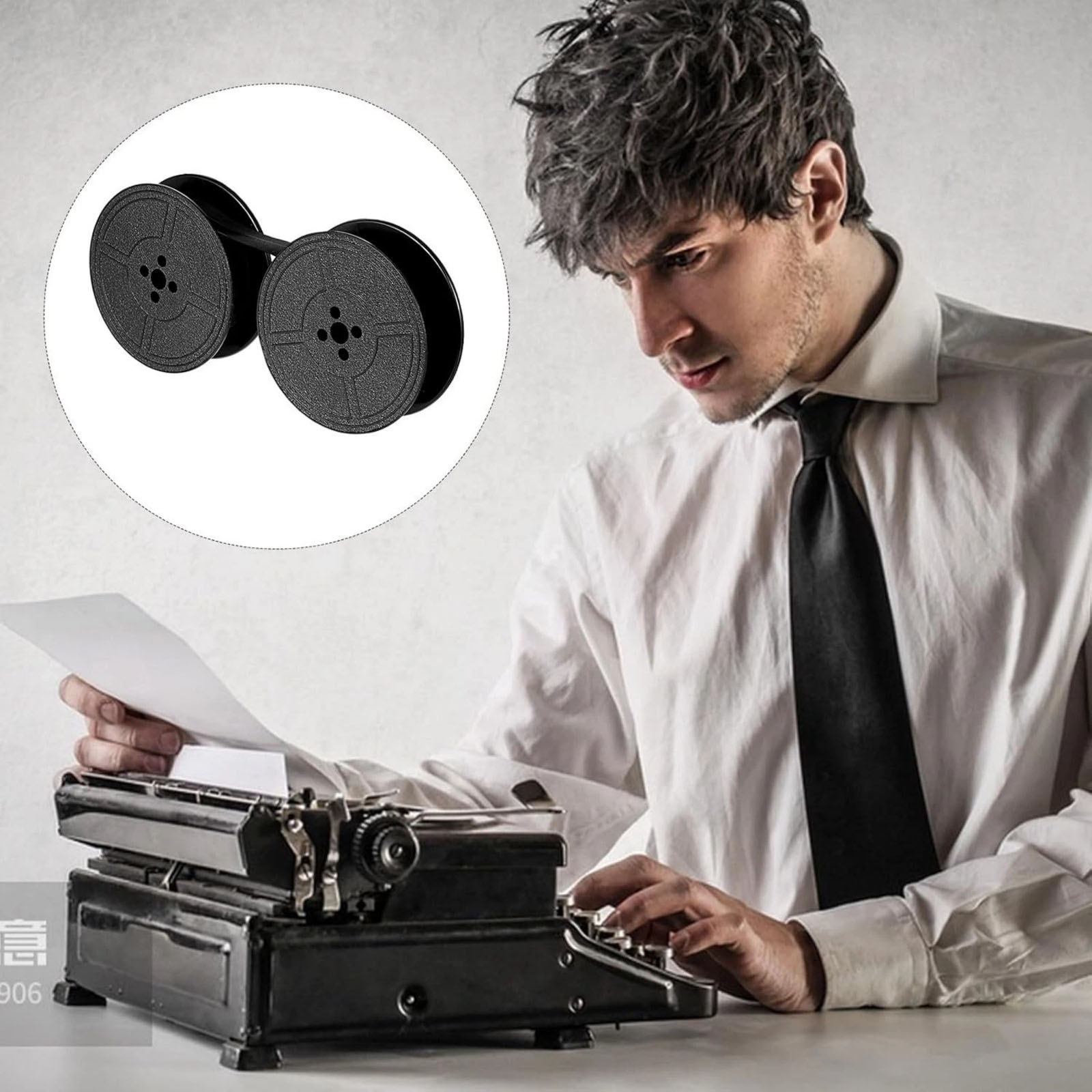2 рулона универсальной черной  – обзор и цена Typewriter Ribbon Roll