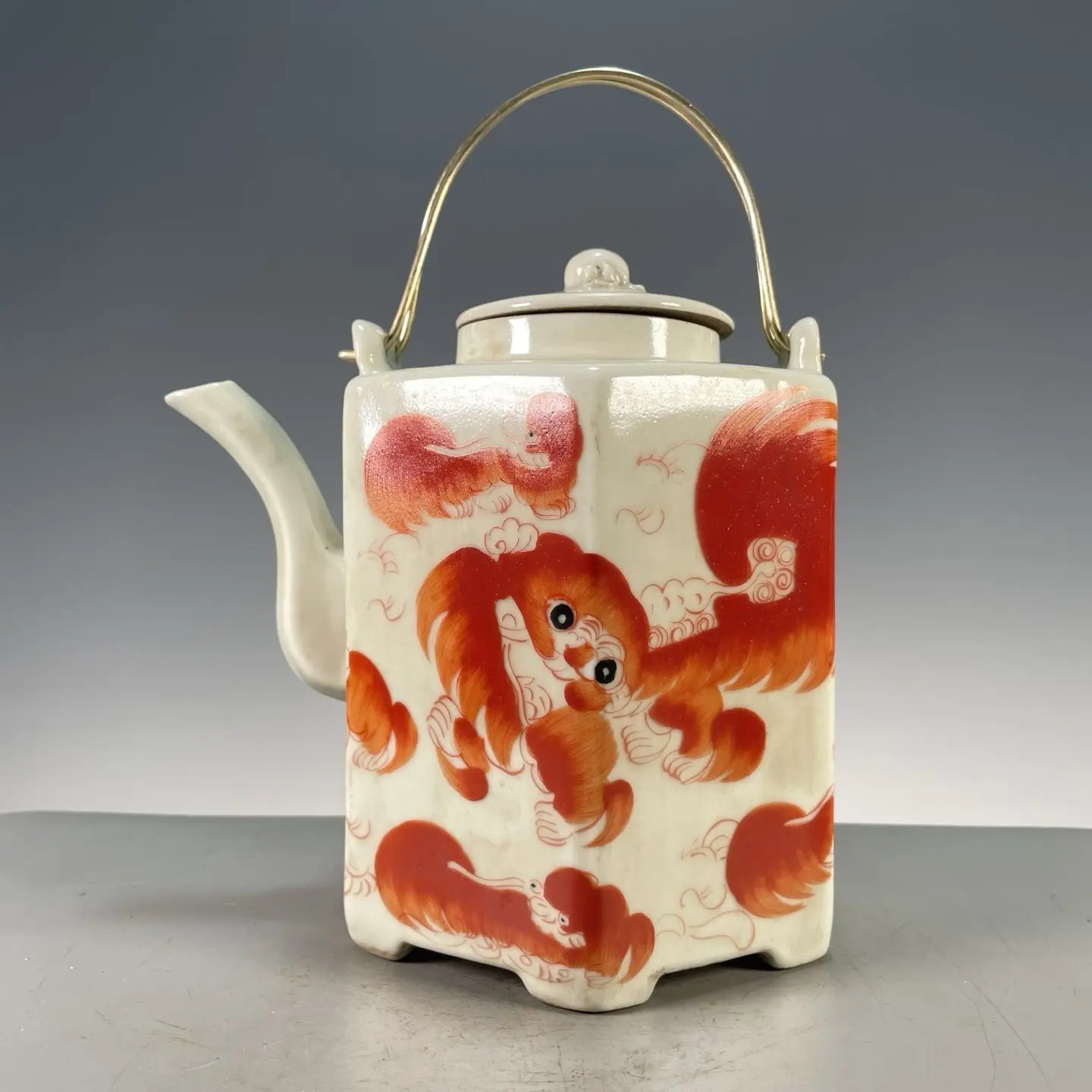 Винтажный шестигранный чайник  – обзор и цена Vintage Collectible Pottery